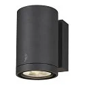 SLV Luminaria de pared para exteriores ENOLA ROUND SINGLE CCT - M abajo, CCT Switch, medio IP65, antracita 