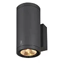 LED Outdoor Wall luminaire ENOLA ROUND UP/DOWN CCT, IP65 IK06, M-size, 19W 3000/4000K 740/840lm 38°, CRi>90, anthracite