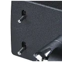 Luminaria de pared QUADRASS SPOT con punto LED E27, lechoso, negro