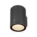 SLV Luminaria de pared para exteriores ENOLA ROUND SINGLE CCT - L abajo, grande, CCT Switch IP65, antracita 