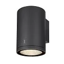 SLV Luminaria de pared para exteriores ENOLA ROUND SINGLE CCT - L abajo, grande, CCT Switch IP65, antracita 
