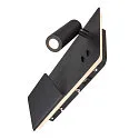 SLV Luminaria de pared SOMNILA SPOT INDOOR con conexión USB, negro