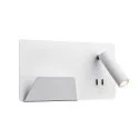 Luminaria de pared SOMNILA SPOT INDOOR con conexión USB, blanco