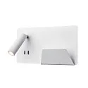 Luminaria de pared SOMNILA SPOT INDOOR con conexión USB, blanco