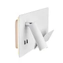 SLV Luminaria de pared SOMNILA SPOT INDOOR con conexión USB, blanco