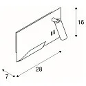 SLV Luminaria de pared SOMNILA SPOT INDOOR con conexión USB, blanco