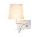 Luminaria de pared SOMNILA FLEX INDOOR con conexión USB, blanco