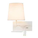 SLV Luminaria de pared SOMNILA FLEX INDOOR con conexión USB, blanco