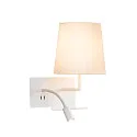 Luminaria de pared SOMNILA FLEX INDOOR con conexión USB, blanco