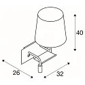 SLV Luminaria de pared SOMNILA FLEX INDOOR con conexión USB, blanco
