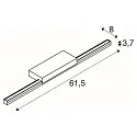 SLV LED Mirror luminaire GLENOS LED Bathroom luminaire, 120°, white, 12W, 3000/4000K, CCT Switch