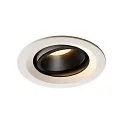 LED Ceiling recessed luminaire NUMINOS DL M, 3000K, IP20, rotatable / pivotable, 40°, 1500lm, UGR 20, white/black