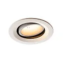 LED Ceiling recessed luminaire NUMINOS DL M, 3000K, IP20, rotatable / pivotable, 40°, 1600lm, UGR 20, white/white
