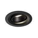 LED Ceiling recessed luminaire NUMINOS DL M, 4000K, IP20, rotatable / pivotable, 55°, 1600lm, UGR 21, black/black