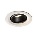 LED Ceiling recessed luminaire NUMINOS DL M, 4000K, IP20, rotatable / pivotable, 20°, 1600lm, UGR 19, white/black