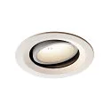 LED Ceiling recessed luminaire NUMINOS DL M, 4000K, IP20, rotatable / pivotable, 20°, 1750lm, UGR 20, white/white