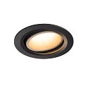 LED Ceiling recessed luminaire NUMINOS DL L, 3000K, IP20, rotatable / pivotable, 55°, 2300lm, UGR 20, black/white