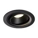 LED Ceiling recessed luminaire NUMINOS DL L, 4000K, IP20, rotatable / pivotable, 55°, 2350lm, UGR 23, black/black