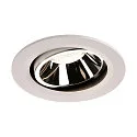 LED Ceiling recessed luminaire NUMINOS DL L, 4000K, IP20, rotatable / pivotable, 40°, 2350lm, UGR 18, white/chrome