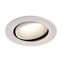 LED Ceiling recessed luminaire NUMINOS DL L, 4000K, IP20, rotatable / pivotable, 55°, 2450lm, UGR 20, white/white