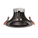 SLV LED Ceiling recessed luminaire NUMINOS DL XL, 3000K, IP20, rotatable / pivotable, 40°, 3300lm, UGR 21, black/black