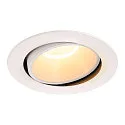 LED Ceiling recessed luminaire NUMINOS DL XL, 3000K, IP20, rotatable / pivotable, 20°, 3550lm, UGR 18, white/white