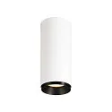 LED Ceiling luminaire NUMINOS CL PHASE S, 3000K, 60°, 2620lm, white/black