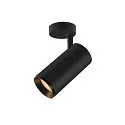 LED Ceiling luminaire NUMINOS SPOT PHASE L, 2700K, 60°, 2475lm, black/black
