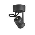 SLV Luminaria de pared para exteriores LED SPOT SP IP55, antracita, transparente