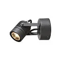 SLV Luminaria de pared para exteriores LED SPOT SP IP55, antracita, transparente