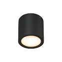 Luminaria de techo OCULUS CL DTW cilíndrico, Dim-To-Warm IP20, negro, transparente regulable