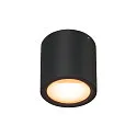 SLV Luminaria de techo OCULUS CL DTW cilíndrico, Dim-To-Warm IP20, negro, transparente regulable
