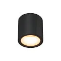 SLV Luminaria de techo OCULUS CL DTW cilíndrico, Dim-To-Warm IP20, negro, transparente regulable