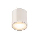 Luminaria de techo OCULUS CL DTW cilíndrico, Dim-To-Warm IP20, transparente, blanco regulable