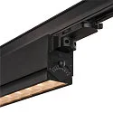 SLV Foco trifásico SIGHT MOVE DALI giratorio, controlable por DALI, con rejilla IP20, negro regulable