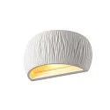 Luminaria de pared PLASTRA WL CURVED CUTRAIN G9 IP20, blanco