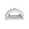 SLV Luminaria de pared PLASTRA WL CURVED CUTRAIN G9 IP20, blanco