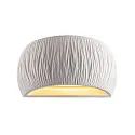SLV Luminaria de pared PLASTRA WL CURVED CUTRAIN G9 IP20, blanco