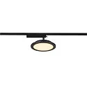 Foco monofásico PANEL TRACK redondo IP20, negro
