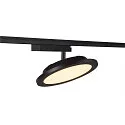 Foco monofásico PANEL TRACK redondo IP20, negro