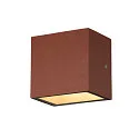 SLV LED Outdoor Wall luminaire SITRA S WL SINGLE, CCT switch, 3000/4000K, rust coloured
