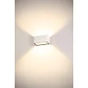 SLV LED Outdoor Wall luminaire SITRA M WL UP/DOWN, CCT switch 3000/4000K, white