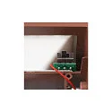 SLV LED Outdoor Wall luminaire SITRA M WL UP/DOWN, CCT switch 3000/4000K, rust coloured