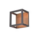 SLV LED Outdoor Ceiling luminaire QUADRULO CL, anthracite