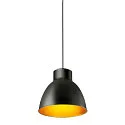 Luminaria colgante PARA DOME E27 IP20, negro