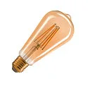 LED Lamp ST64 E27, 7,5W, 2500K, CRI90, 320°, gold