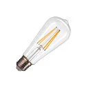 LED Lamp ST58 E27, 7,5W, 2700K, CRI90, 320°, transparent