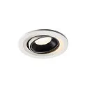 LED Ceiling recessed luminaire NUMINOS® MOVE S, 4000K, 20°, white/black