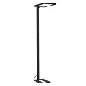 SLV Luminaria de pedestal WORKLIGHT Arriba-Abajo, para estación de trabajo VDU, con sensor, UGR < 19 IP20, negro regulable