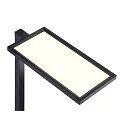 SLV Luminaria de pedestal WORKLIGHT Arriba-Abajo, para estación de trabajo VDU, con sensor, UGR < 19 IP20, negro regulable